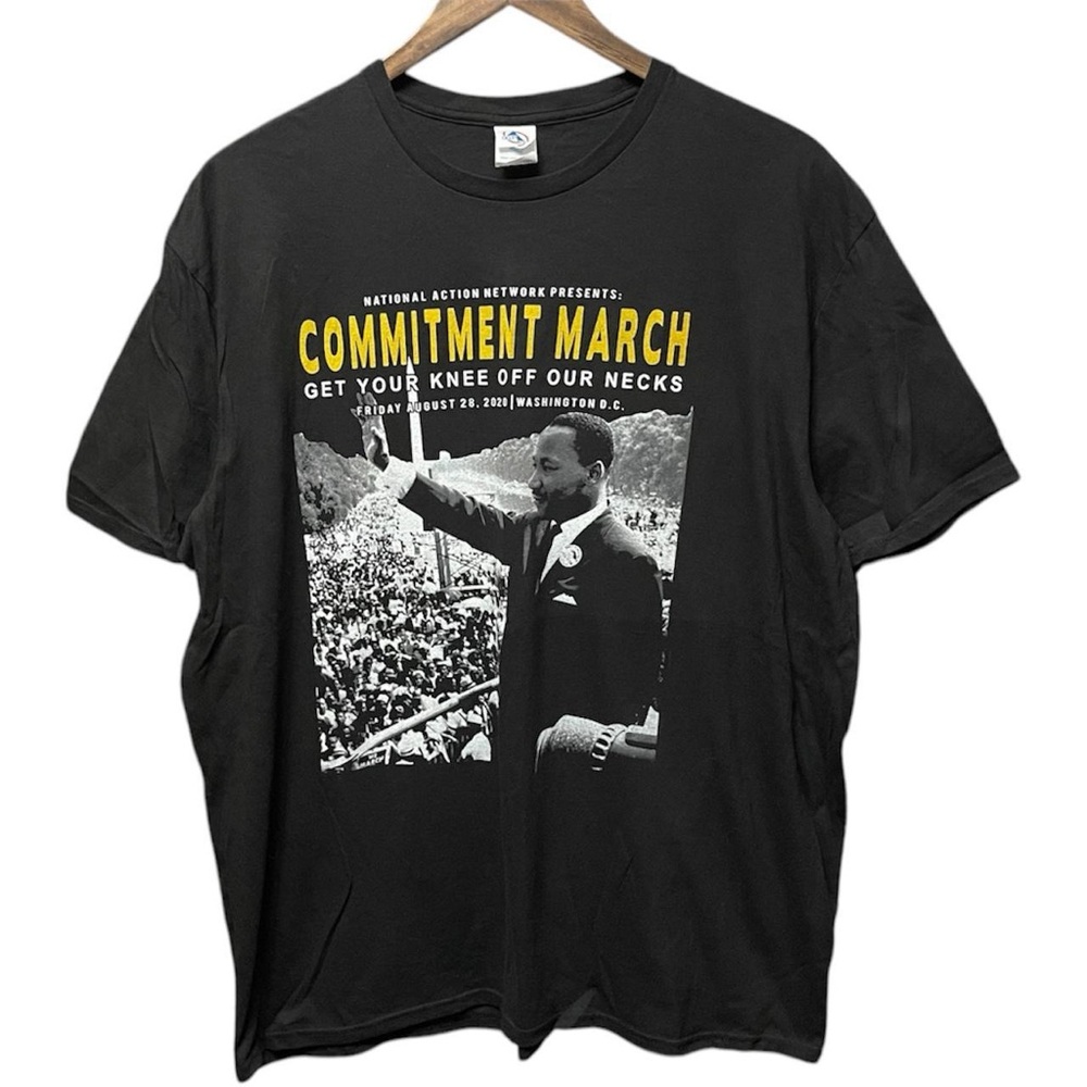 Martin Luther King Jr. graphic Washington DC commitment March 2020 T-shirt